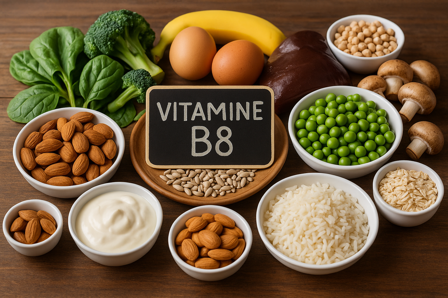 Biotine – voedingsmiddelen rijk aan vitamine B8