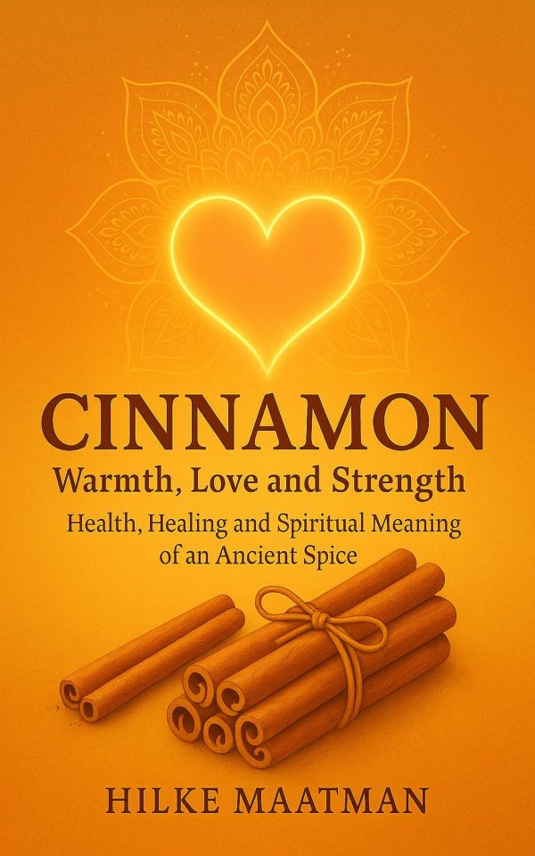 Book cover of “Cinnamon – Warmth, Love And Strength” by Hilke Maatman – Healthy Nutrition & Herbs.