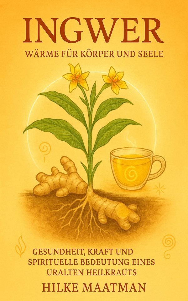 Buchcover „Ingwer – Wärme für Körper und Seele“ von Hilke Maatman – Gesunde Ernährung und Kräuter.