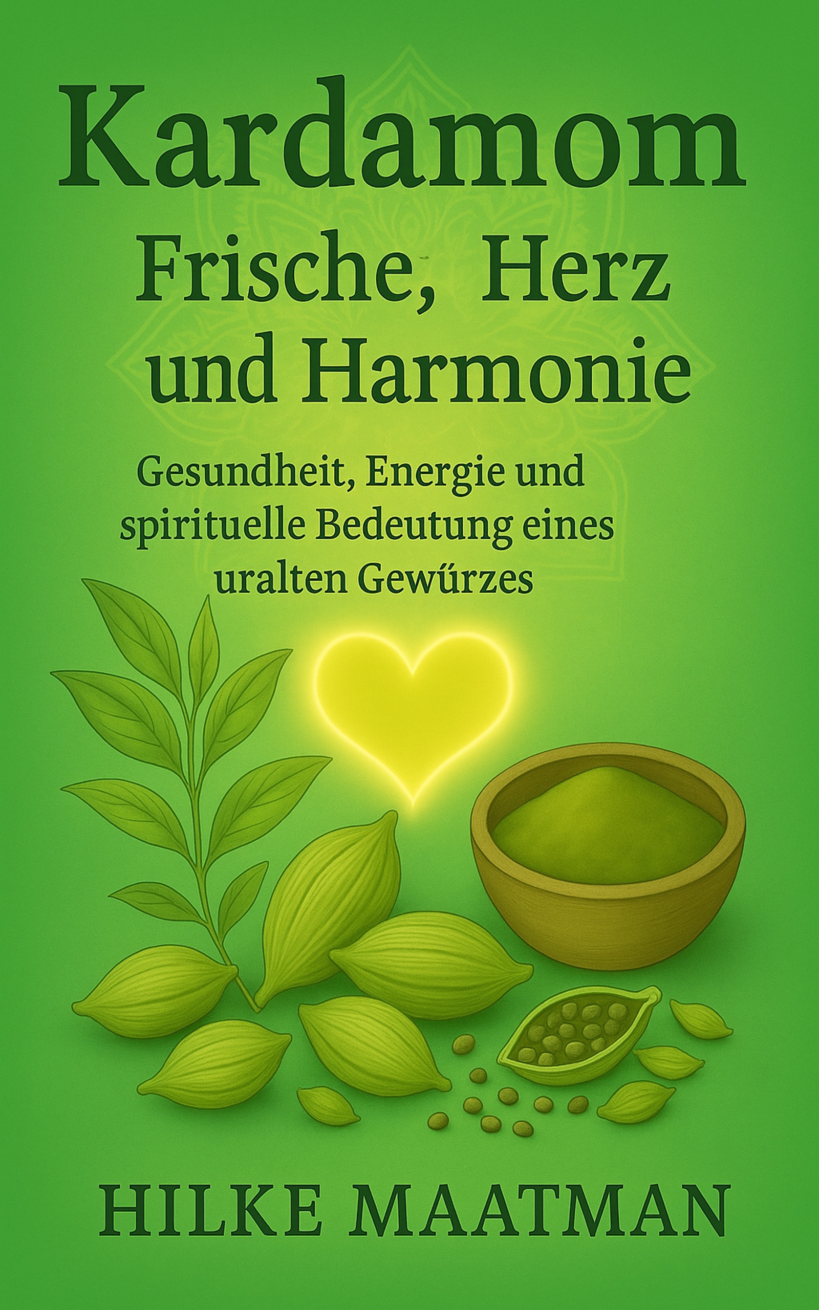 Buchcover „Kardamom – Frische, Herz und Harmonie“ von Hilke Maatman – Gesunde Ernährung und Kräuter.