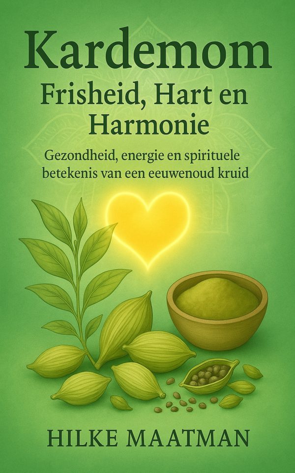 Boekcover van ‘Kardemom – Frisheid, hart en harmonie’ van Hilke Maatman – Gezonde voeding en kruiden.