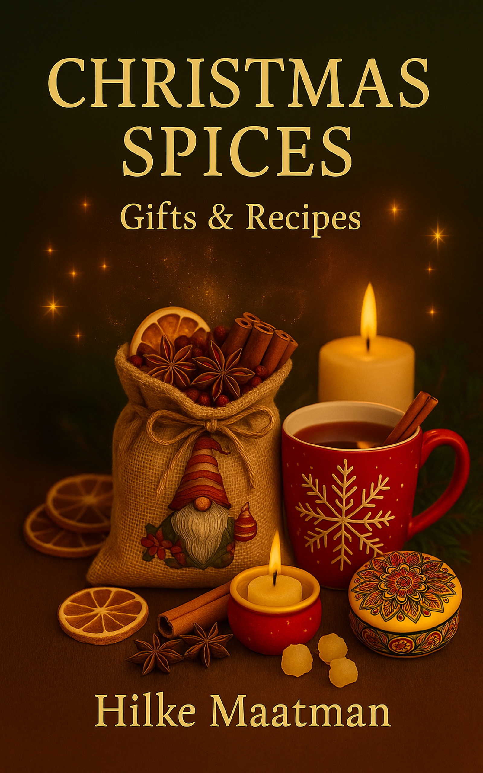 Book cover Christmas Spices – Gifts & Recipes by Hilke Maatman