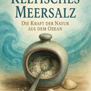 Keltisches Meersalz boekcover met zee, zoutpannen en natuurlijke tinten – Gezonde voeding & kruiden
