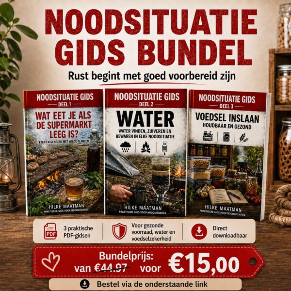 Noodsituatie Gids bundel deel 1 2 en 3 PDF bundel noodvoorraad water voedsel Hilke Maatman